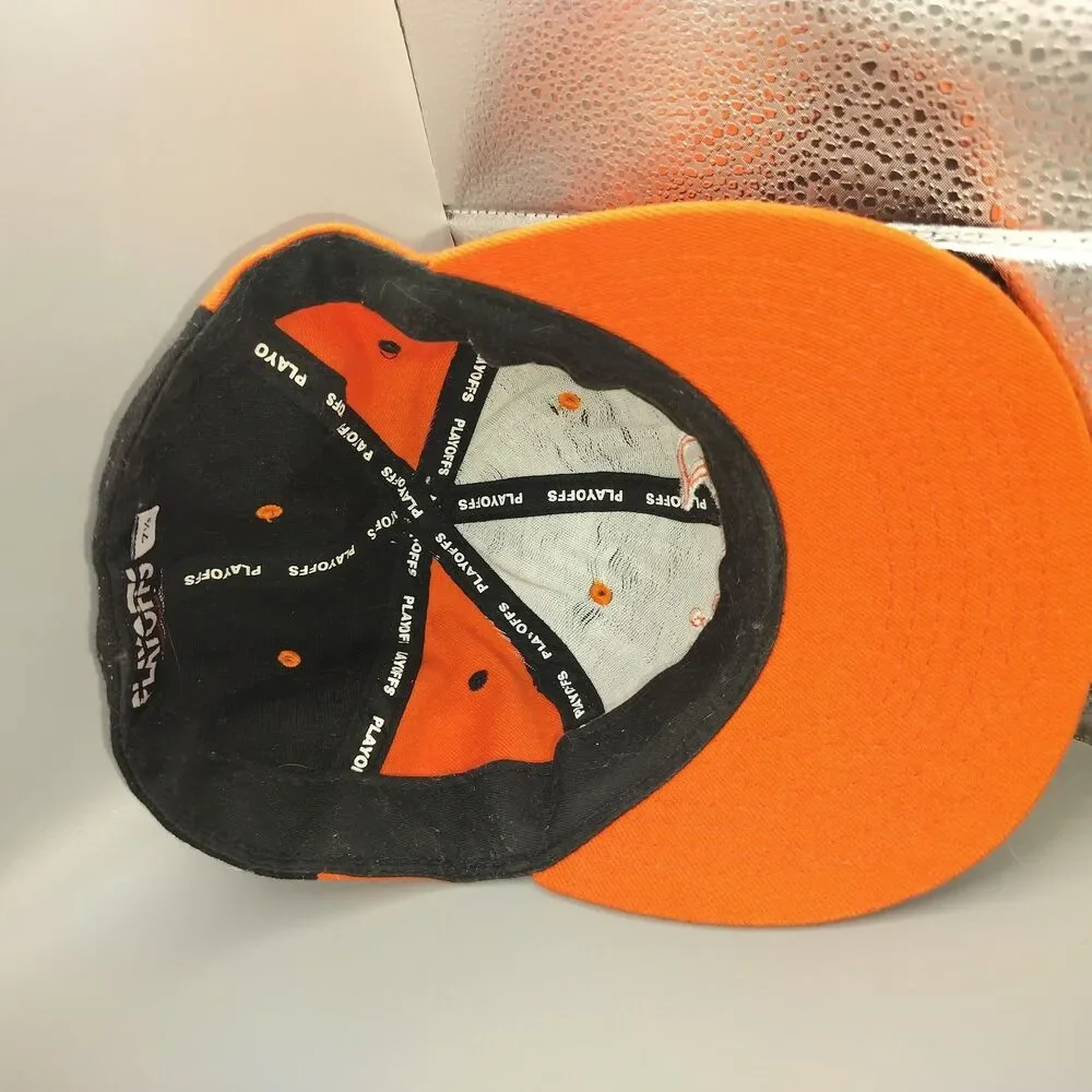 San Francisco Giants Playoff Collection Baseball Cap Hat Size 7 3/8 Black Orange